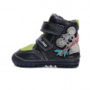 Detské zimné kožené topánky D.D.Step s výšivkou