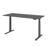 Výškovo nastaviteľný písací stôl, elektrický, pamäťový spínač, C-noha, 1800 x 800 mm, grafit/grafit