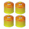 Turistický varič - Plyn s ventilom 4 ks 500 g propán-bután kartusz plyn (Turistický varič - Plyn s ventilom 4 ks 500 g propán-bután kartusz plyn)