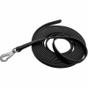 HS Vodítko stopovacie bez uška pogumované, Footballgrip, 16mm/5m, nerezová karabína, čierne