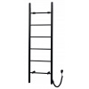 Vodný kúpeľňový radiátor Sapho 120 W 500 x 1600 mm čierny