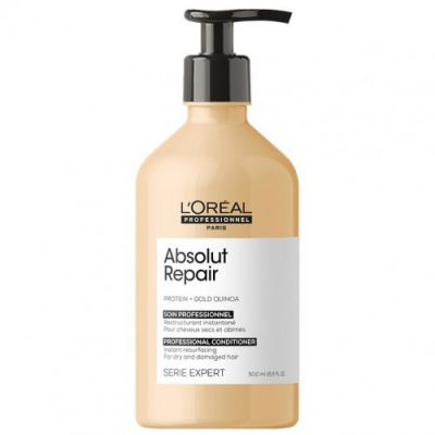 L'Oréal Professionnel Serie Expert Absolut Repair Protein+ Gold Quinoa Professional Conditioner 500 ml - Kondicionér pre okamžitú obnovu povrchu vlasov