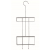 Dvojitý závesný košík do sprchy s háčikom Compacto Keep, chróm, 22,4 x 8,5 x v. 59 cm (RAN9318)