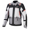 Dámska bunda ALPINESTARS Stella V4 Drystar tmavosivo svetlosivo čierno koralová fluo