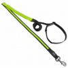 Dog fantasy Vodítko USB LED nylonové běžecké vodítko zelené 2,5x180-250cm