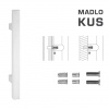 FT - MADLO kód 831 25x25 mm SP ks BIM - biela matná (FBO) 210 mm 25x25 mm – cena za ks