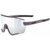 Sluneční brýle UVEX SPORTSTYLE 236 S SET PLUM BLACK MAT / MIRROR SILVER (CAT. 3) + CLEAR (CAT. 0) 00084151