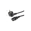 Kábel sieťový / napájací 230V, 1,8m, C13 - Schuko CEE 7/7, High quality PC-EU-1.8