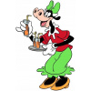 CUKROVÁ TLAČ jedlý obrázok na tortu Cukrová hmota Klarabella Myšiak Mickey + MENO