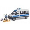 Bruder 02683 MB Sprinter policajný s figurkou policajta a s modulom