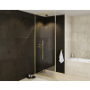 BESCO Walk-in sprchovací kút ICON GOLD Farba rámu - Zlatá, Rozmer A - 100 cm, Rozmer C - 200 cm, Výplň - Číre bezpečnostné sklo - 8 mm BCICON10GC