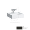 LAUFEN KARTELL Umývadielko s otvorom pre batériu 46 x 46 cm čierna lesklá H8153310201111