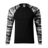 MALFINI Tričko Camouflage LS 166, dlouhý rukáv, unisex MAL-1663213 S Maskáčovo šedá