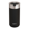 Quokka Nerezový termohrnček so sitkom Boost Carbon Black 400 ml 16x7 čierna