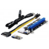 UNIBOS UNRI-106 Riser karta PCIe x1 to PCIe x16 + 6-pin power cable