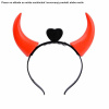 Čelenka rohy čert svietiace červené