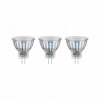 PAULMANN Standard 12V LED reflektor GU4 3x4,2W 2700K stříbrná