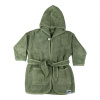Kikko Detský biobavlnený froté župan Organic 6-12 mes. Granite Green