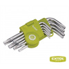 Sada L-kľúčov EXTOL CRAFT TORX 66010