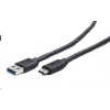 GEMBIRD USB 3.0 AM na Type-C kabel (AM/CM), 1,8m, černý CCP-USB3-AMCM-6