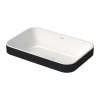 Duravit Happy D.2 Plus - Umývadlová misa 600x400 mm, bez prepadu, biela/antracit matný 2359606100