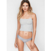 Victoria's Secret šedá bezešvá sportovní tanga Velikost: XS, Barva: Šedá
