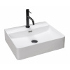 Rea GINA 60 UMÝVADLO NA DOSKU 60,5cm, biele keramické REA-U0677