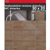 ZAVRZ Revízne dvierka š x v 30x20 cm-PUSH-Vodeodolné, na doske GlassRock, Ľavé ZAVRZ AK300x200