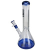 Vodné bongo Glow Glass Biker blue 32cm