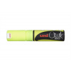 Kriedový popisovač, 8 mm, UNI PWE 8K, fluor žltý