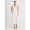 Ľanové šaty Dkny P5JNCD88 biela S