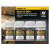 Vallejo pigment Set Dust and Dirt 731190 4 x 30ml (Vallejo Set Dust and Dirt 73190)