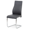 Autronic HC-955 GREY - Jedálenská stolička, sivá koženka / chróm