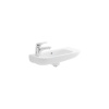 DURAVIT D-Code jednootvorové umývadielko s prepadom, 500 mm x 220 mm, biele, 07065000092