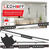 Koľajnicové osvetlenie Ledhoff čierne 6 bodové 200 cm 12W LED biele neutrálne