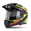 prilba Tour 20 X-tra CASSIDA žltá fluo/čierna/červená/šedá/čierna matná plexi s prípravou na Pinlock 2025 Veľkosť: XL (61 až 62 cm), Veľkost: XL (61 až 62 cm)