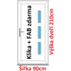 Soft Vchodové plastové dvere Julie 90x210 cm - Akce!
