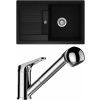 Set Schock S30-7 (dřez Lima D-100S Nero + baterie Cosmo.120 Chrom)