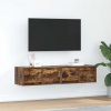 vidaXL TV stolíky 2 ks dymový dub 60x31x25,5 cm spracované drevo 861499