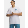Pánske tričko Under Armour UA M BLUR LOGO SS – biele Velikost: S