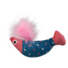 Hračka Magic Cat Rainbow Relax ryba s pírkem a šantou kočičí modro - růžová 10 cm