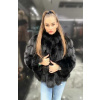 Max Original Leather Dámsky kožuch líška 176 short black (48 XL) - Čierna - 48