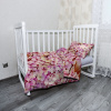 Sablio Mikroplyšové detské obliečky do postieľky Ružové kvety - 100x135 / 40x60