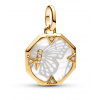 Pandora Pôvabný pozlátený prívesok Motýľ Shine 763366C01