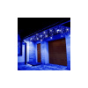 SPRINGOS LED kvaple - 22,5m, 500LED, IP44, modrá + záblesky