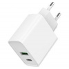 GEMBIRD PD nabíječka USB-A USB C 20W bilá TA-UC-PDQC20-01-W