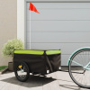 Vozík za bicykel, čierno zelený 45 kg, železo-ForU-94088
