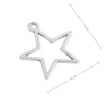 Strieborný prívesok hviezda - 1 ks