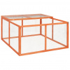 vidaXL Králikáreň 124x120x60 cm masívne jedľové drevo 170876