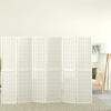 zahrada-XL Skladací paraván s 6 panelmi, japonský štýl 240x170 cm biely 352090